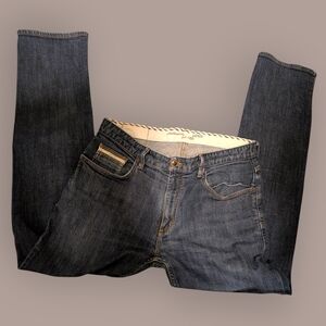 Vans Men's Dark Blue Denim Jeans - Classic Straight Fit 34x32